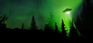 UFO sighting, landing and alien contact