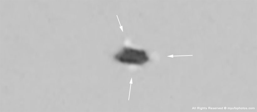 UFO releasing condense / fog