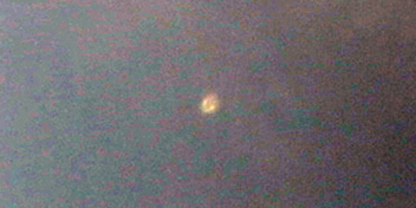 Gold Glowing Smiley UFO