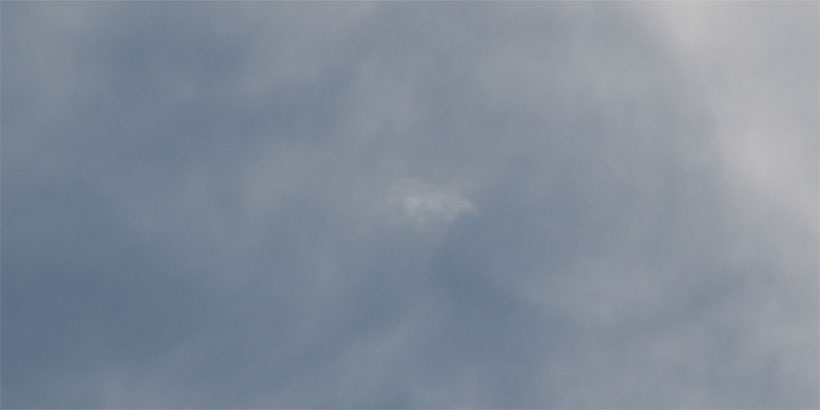 Strange cloud manifestation inside another cloud (unedited)