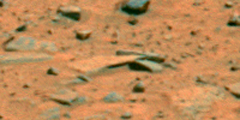 Curved building rock formation on Mars!
