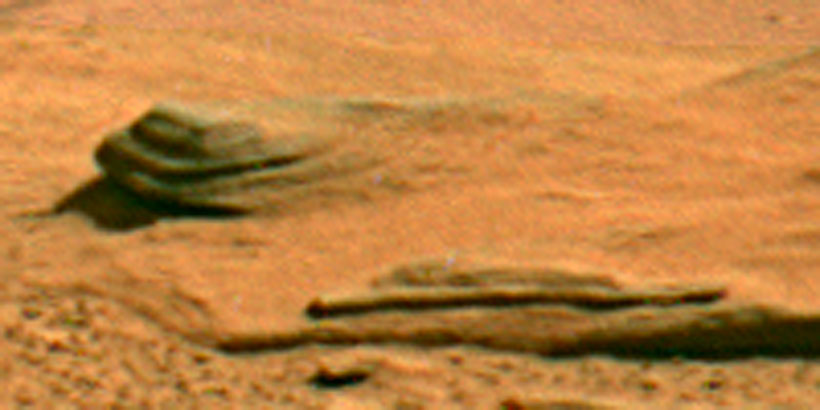 Mars landscape rocks