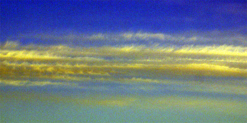 Clouds with contrail indications