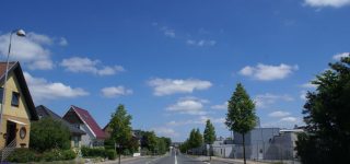Ordinary Cumulus clouds in the blue sky