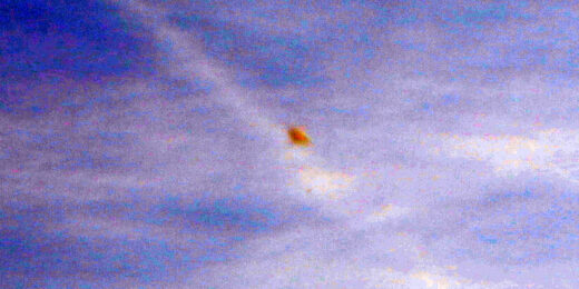 Orange UFO sprinkles mystery substance?